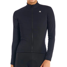 Load image into Gallery viewer, Giordana Womens SilverLine Thermal L/S Jersey - BLACK