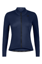 Load image into Gallery viewer, Giordana Womens SilverLine Thermal L/S Jersey - Sable Blue