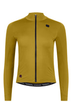 Load image into Gallery viewer, Giordana Womens FR-C Pro Thermal L/S Jersey - Olive Yellow