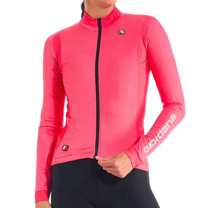 Giordana Women's FR-C Pro Thermal L/S Jersey - Teaberry Pink