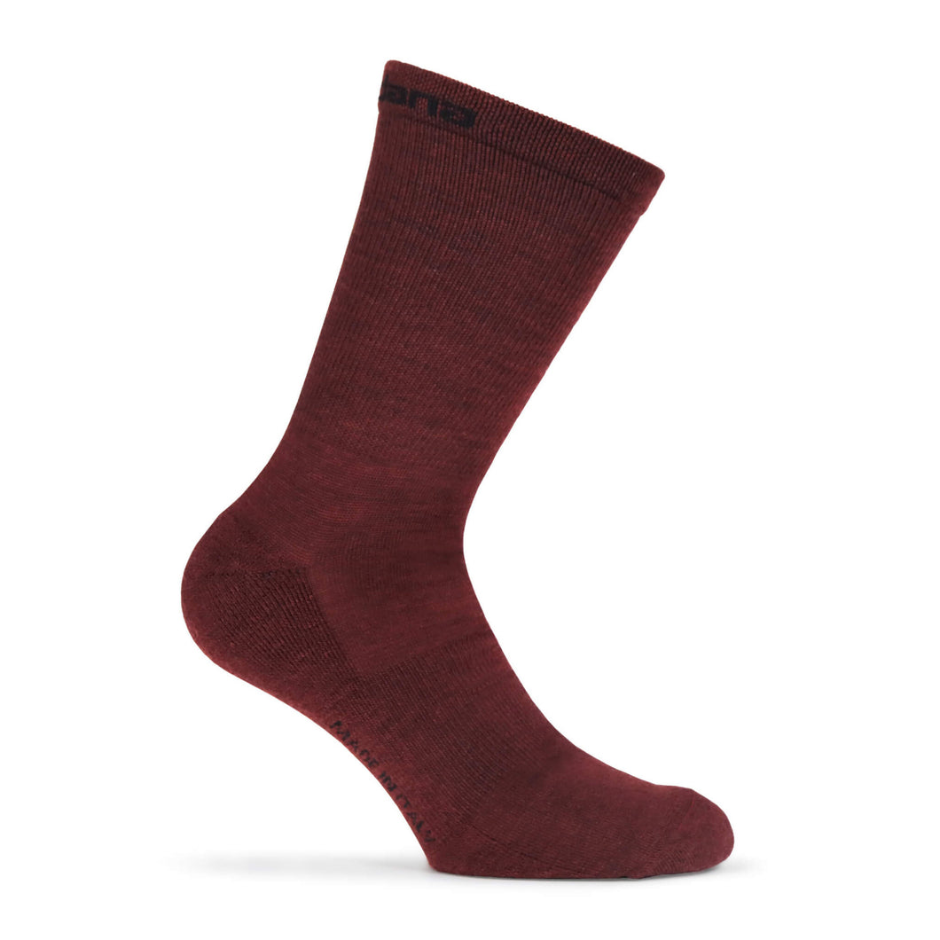 Giordana Merino Wool Sock - Tall Cuff - Barolo