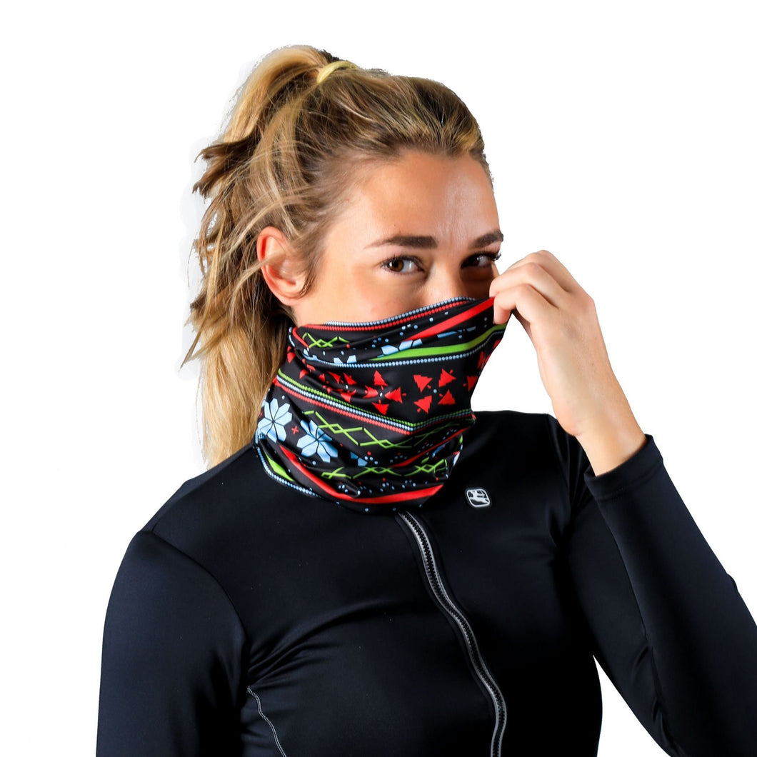 Giordana Seasonal Thermal Neck Gaiter - Fair Isle Black