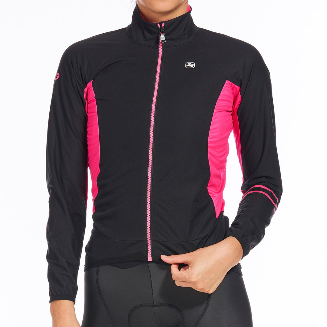 Giordana Womens AV 100 Jacket - Black/Pink
