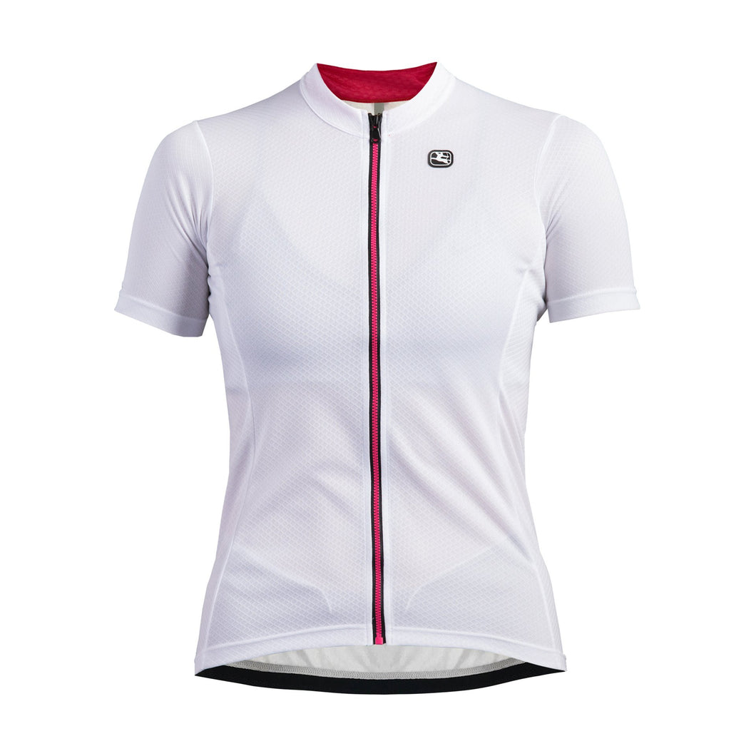 Giordana Women's Fusion S/S Jersey - White/Pink