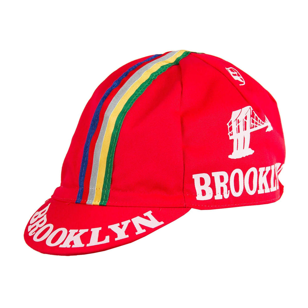 Giordana Team Brooklyn Cotton Cap - Red/Stripe