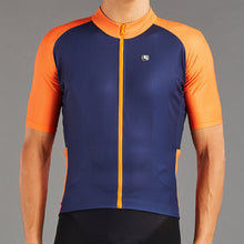 Load image into Gallery viewer, Giordana Lungo S/S Jersey - Oxford Blue and Orange
