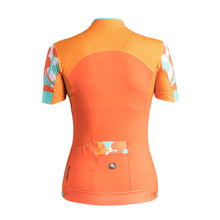 Load image into Gallery viewer, Giordana Womens Lungo S/S Jersey - Orange/Mint
